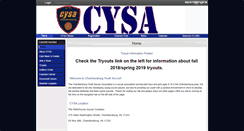 Desktop Screenshot of cysasoccer.org